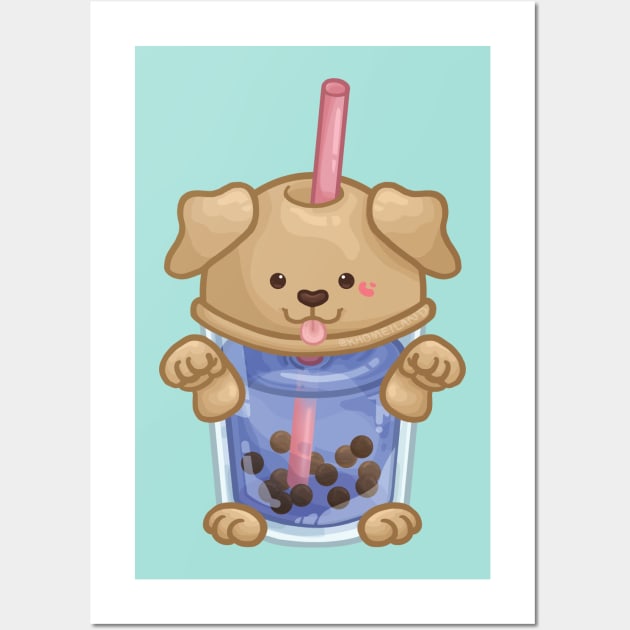 Doggie Bubble Tea Wall Art by Khotekmei